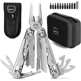MIAOKE Multitool 23 in 1 with Premium Gift Box, including Screwdrivers, Saw, Bottle Opener, Pliers, Camping Knife. Cool Gadgets for Men, Best Gift for Boyfriend, Son, Dad, Him, Husband.