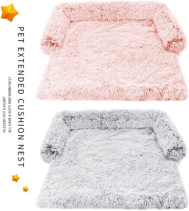 М'який лежак для собак та котів: лежанка-матрац для собак великих порід, водонепроникна підстилка, захист дивану, 76x76x15 см, темно-сірий