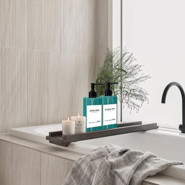 Набір дозаторів для мила Roselee (4 шт.), зелені, 500 мл. Дозатори для душу, шампуню, кухні, ванної кімнати. Матеріал: пластик.