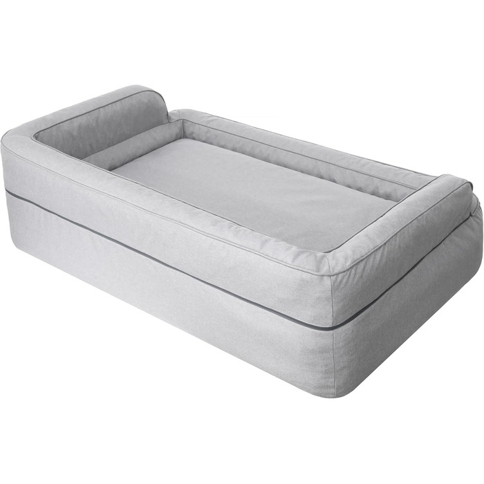 Dog bed, pet furniture, cat bed, removable cover, dog basket, dog cushion, dog lounger, sleeping places, dog sofa, XL: 96x62 cm (1: 78x47 cm, Ash)