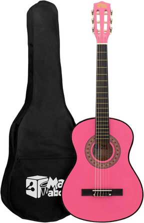 Гітара класична Mad About MA-CG07 рожева 3/4 з чохлом, ремінком, медіатором та запасними струнами