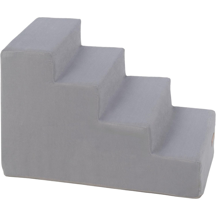 Сходинки для собак Velinda з 4 ступенями, сходи для котів, сходи для домашніх тварин, допомога у вході, пінопласт (сірий)