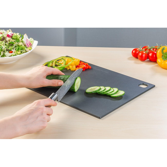 Rosenstein & Söhne Cutting Board Wood: 3-Piece Wood Fiber Cutting Boards, Dishwasher Safe, 37 x 27.5 cm (Cheese Cutting Boards, Large Kitchen Board)…