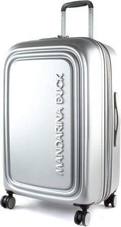 Валіза Mandarina Duck Logoduck на колесах, 45x69x32/35 см, срібляста