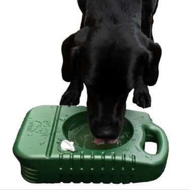 Набір для собак: годівниця та пляшка для води 4 л - портативні, зі зручним ручним захватом, стабільний диспенсер для води, компактний аксесуар для кемпінгу та подорожей з собакою