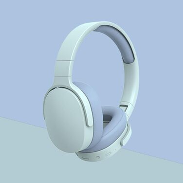 Bluetooth навушники HiFi з активним шумозаглушенням, складні, з мікрофоном, для спорту та подорожей (синій)