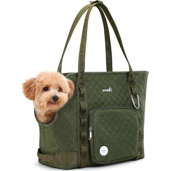 Транспортна сумка для собак Pecute, XL, 39*30*19 см, до 6 кг, темно-зелена