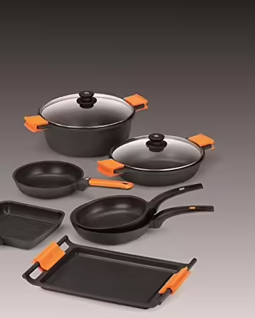 BRA Efficient | Frying Pan, Black, 16 cm, suitable for all kitchen types including induction, PFOA-free, aluminum
