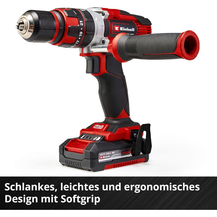 Акумуляторний дриль-шуруповерт Einhell TE-CD 18/48 Li-i Solo Power X-Change (18 В, Li-Ion, 2 швидкості, ударний режим, LED, без акумулятора та зарядного пристрою)