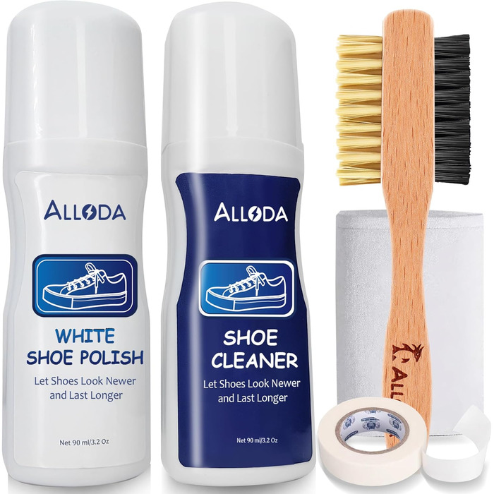 Shoe Cleaner + Shoe Brightener, Sneaker Cleaner, Shoe Cleaning Set, Alloda