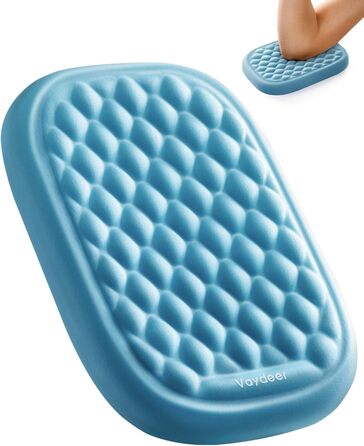 Підставка для зап'ястя VAYDEER для клавіатури з підлокітником з Memory Foam - для комфортної роботи за комп'ютером (Блакитна)