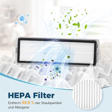 Комплект аксесуарів TriCut для робота-пилососа Dreame L10s Ultra/L50 Ultra/X40 Ultra/L40 Ultra/X40 Master/Mova P50 Pro Ultra: фільтри, щітки, мішки
