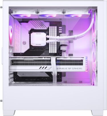 Корпус для ПК Phanteks XT Pro Ultra, загартоване скло, D-RGB підсвітка, білий/чорний