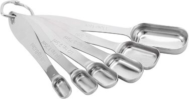 Stainless Steel Measuring Spoons, Kitchen Utensil Measuring Spoons Measuring Cup Cuillere Doseuse Grams for Home