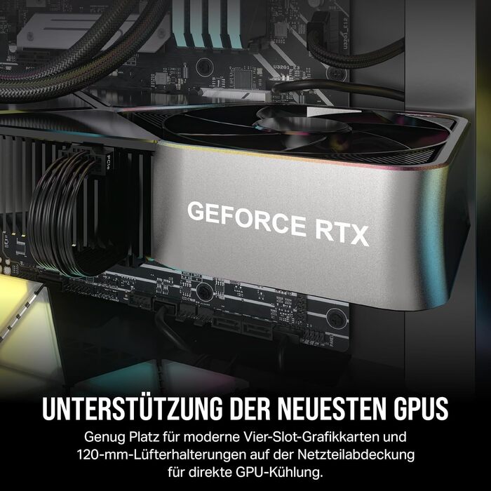 Корпус для ПК CORSAIR 3000D Airflow Mid-Tower з 2 вентиляторами SP120 Elite, підтримка GPU з 4 слотами, чорний