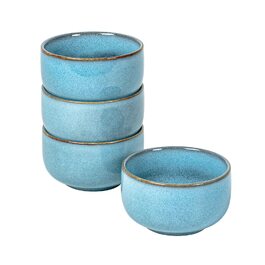 Набір десертних тарілок UNICASA 4 шт., 450 мл, порцеляна. Ідеально для супів, мюслі, каші. Сервіз на 4 особи