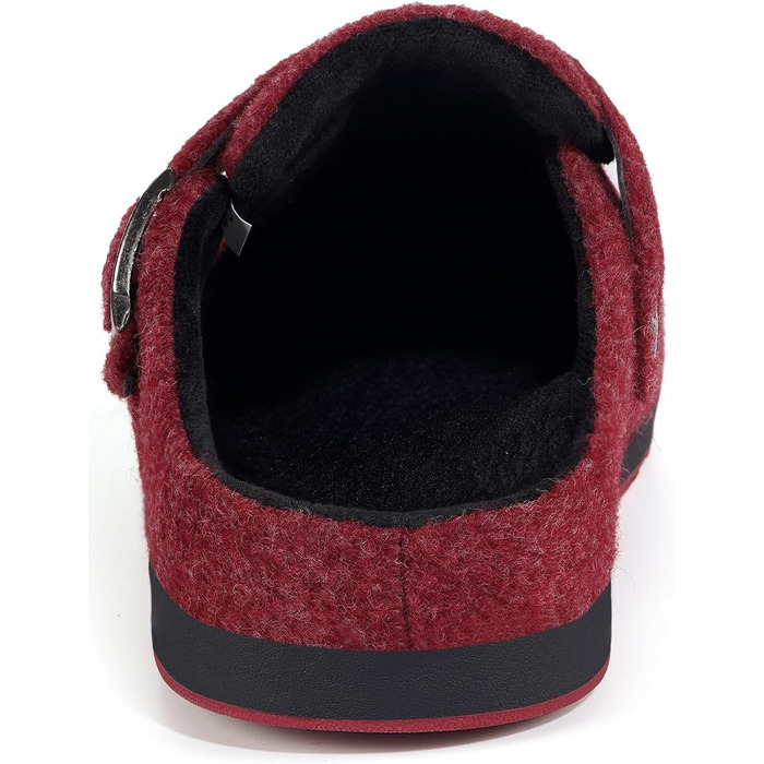 Фетрові тапочки Sisttke для дому, чоловічі/жіночі, зимові, закриті, з змінним устілкою (42 EU, Червоний 2440)