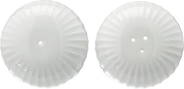 Kähler Salt and Pepper Shaker Set H5 cm Hammershøi Danish Handmade, white