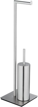 Набір для туалету WENKO Recco: тримач туалетного паперу та щітки з нержавіючої сталі, 20 x 71,5 x 20 см