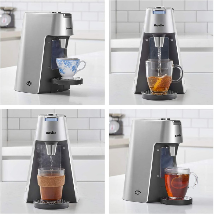 Диспенсер гарячої води Breville HotCup VKT111, 3 кВт, регульована порція, висота, 2 л, сріблястий
