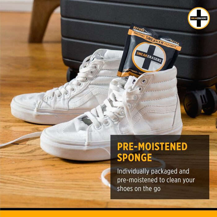 SneakERASERS Instant Sneaker Cleaner Sponge, Effective Shoe Cleaning for White Sneakers