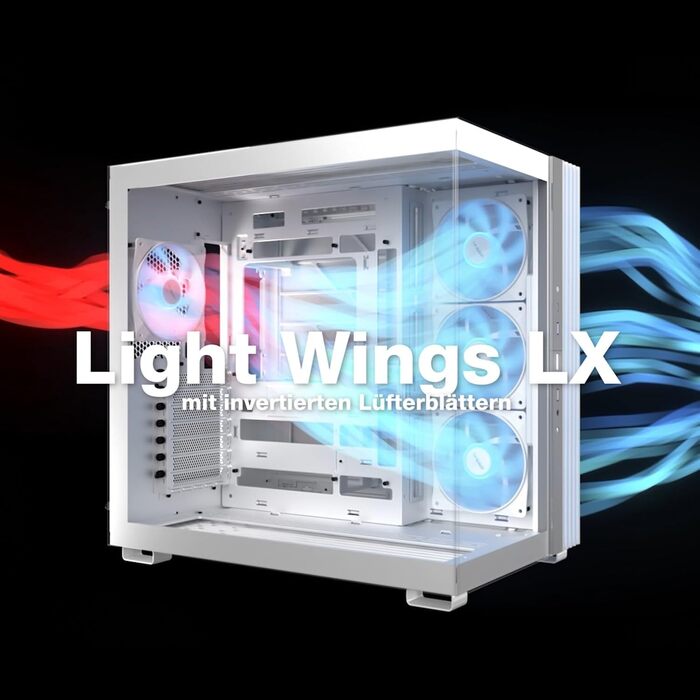 Корпус ПК be quiet! Light Base 600 DX Black: Панорамний вигляд, Show Case, Dual Chamber, ARGB LED, гнучкий монтаж