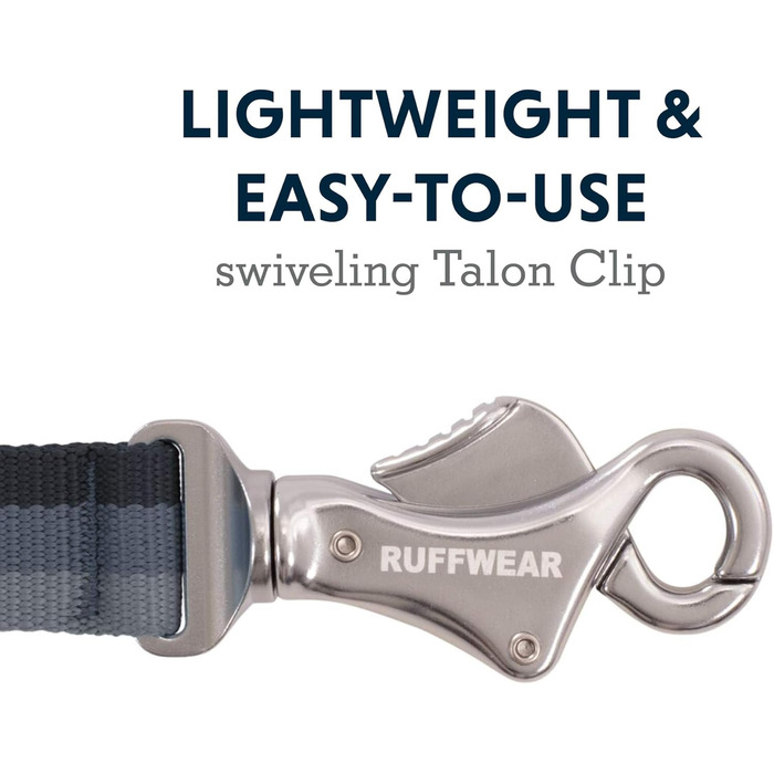 Leine Ruffwear Roamer для бігу, велосипеда та піших прогулянок, сірий граніт, великий розмір (7.3-11ft)