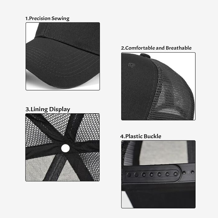 Персоналізована бейсболка з вишивкою, логотипом та друком фото, зображення. Регульована кепка в подарунок на Різдво для мами, тата, чоловіка, жінки, друга (бейсболка з сіткою)