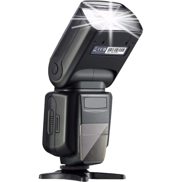 Цифровий спала́х Speedlite з LCD-дисплеєм, сумісний з камерами Nikon, Canon, Sony, Panasonic, Leica, Fujifilm, Pentax та Olympus