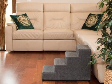 Сходинка для собак та котів Tiertreppen - пандус з 4 сходинок, сірий, висота 40 см