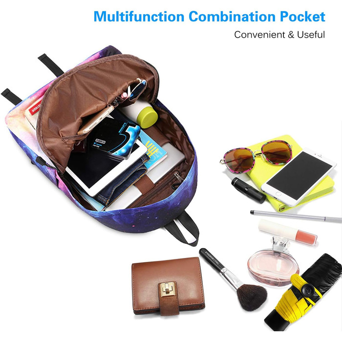 Шкільний рюкзак FANDARE Galaxy: рюкзак для підлітків та дітей з відділенням для ноутбука 14 дюймів, зелений, з пеналом