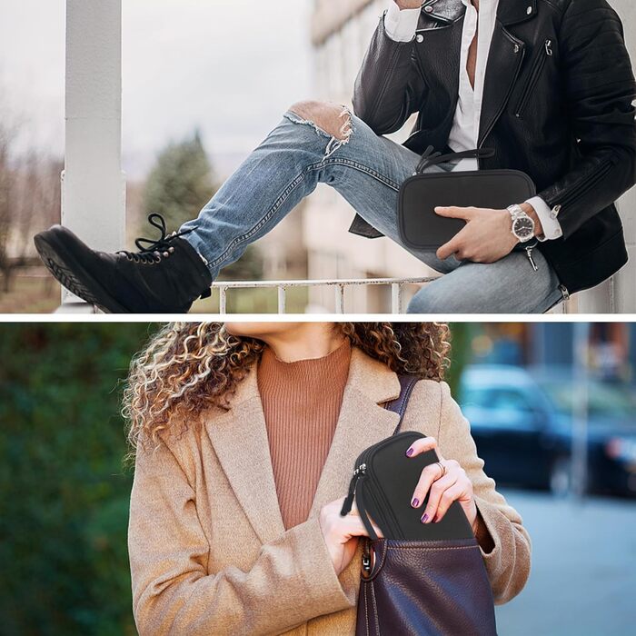 Органайзер для аксесуарів Lacdo: USB-накопичувачі, кабелі, флешки (Чорний)