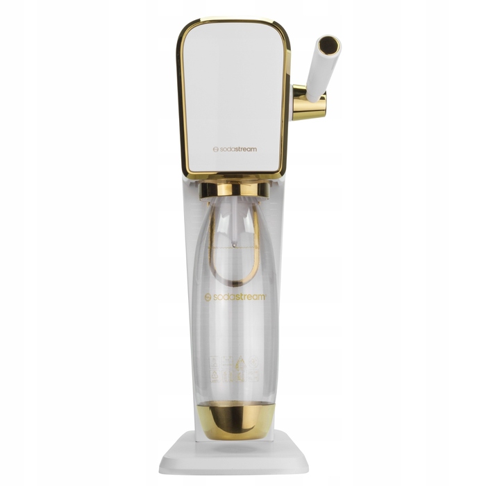 Сифон для води SodaStream Art, біло-золотий + 4 пляшки + набір газючих пакетиків