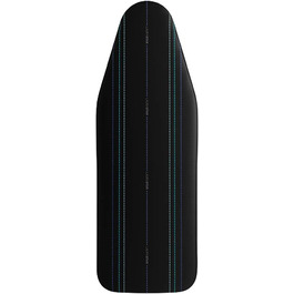 Чохол для прасування Laurastar Universal Black, 131x55 см, 100% бавовна, з лінійками, кліпсами, сумісний з будь-якими прасувальними дошками, придатний для прання