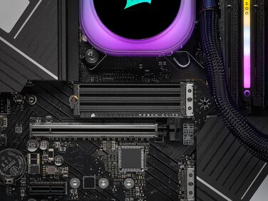 SSD CORSAIR MP600 ELITE 1TB M.2 PCIe Gen4 x4 NVMe з радіатором - Швидкість 7000 МБ/с, 3D TLC NAND, Чорний