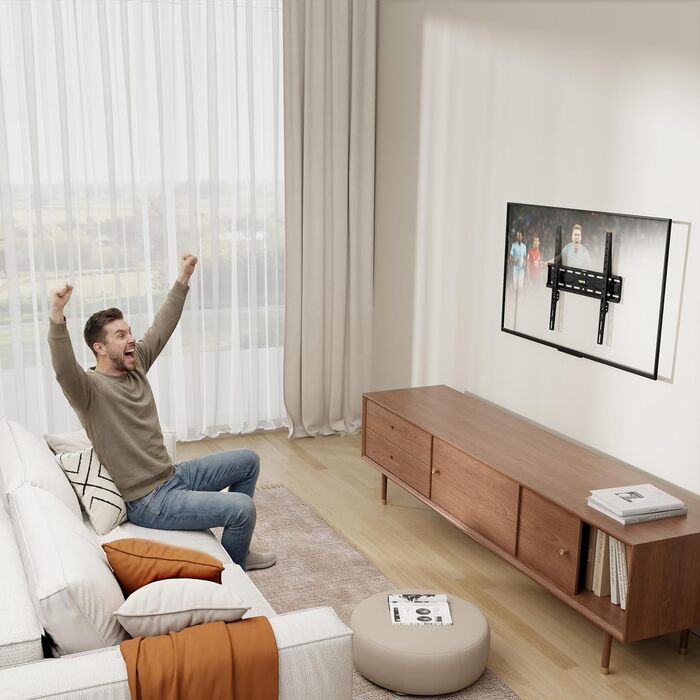 Настінний кронштейн для телевізора Philips Universal Flat-to-Wall для LCD/LED ТВ 32-75 дюймів, VESA 75x75-400x400 мм, до 45 кг