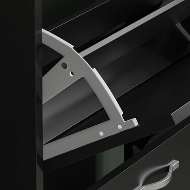 Чорна дерев'яна тумба Vida Designs Home Discount з 2 шухлядами для зберігання, меблі для вітальні