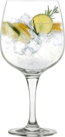 Stölzle Lausitz Gin Tonic Glasses Set 755ml | 6-Piece Cocktail Glasses Made of Lead-Free Crystal Glass | Large Balloon Glasses, 6 Pieces, Shatterproof | Highball Glasses, High Quality & Dishwasher Safe