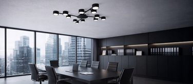 Підвісна стельова LED-лампа LEDLUX на 12 точок світла (патрони GX53)