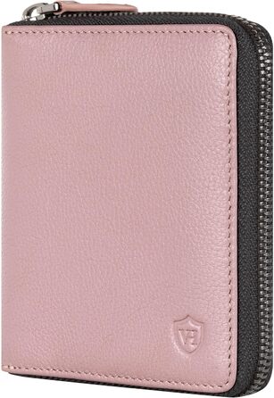 Шкіряний гаманець VON HEESEN з RFID-захистом, для чоловіків і жінок, з монетницею, лаванда