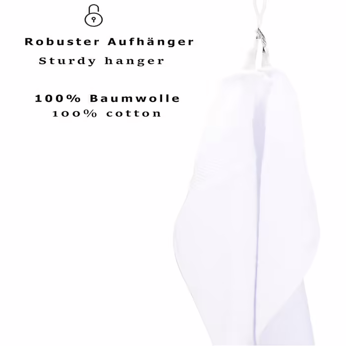 Betz 6-Piece Towel Set - Bath Towel, Shower Towel, Palermo, Size 70x140 cm, 100% Cotton, White