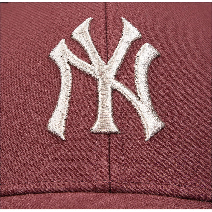 Кепка бейсбольна чоловіча 47 Brand MLB New York Yankees (темно-винний колір)
