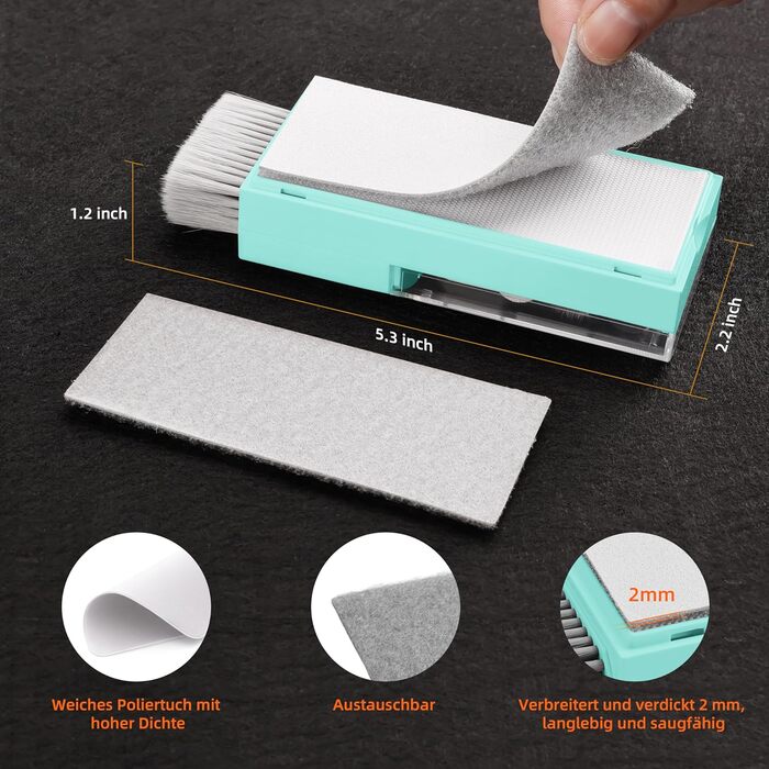 Набір для чищення клавіатури та гаджетів Ordilend: щітка, спрей, для ноутбука, телефону, iPad, монітора