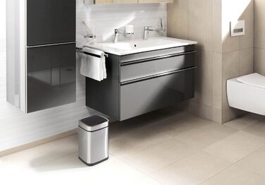 Сміттєвий бак сенсорний NO TOUCH Durable 6л срібний з відром