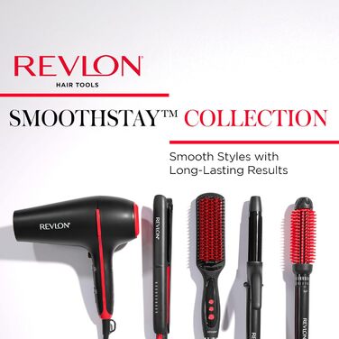 Revlon SmoothStay 25mm Coconut Oil Infused Flat Iron with Travel Pouch - RVST2211P