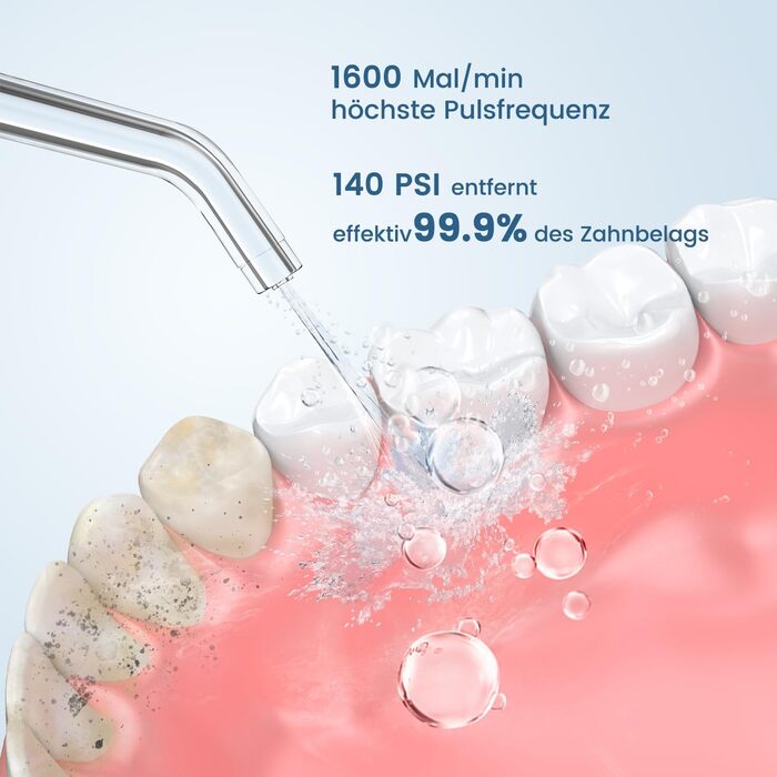 Портативний ірригатор Oralneed Mini Munddusche: 3 режими, IPX7, для дому та подорожей
