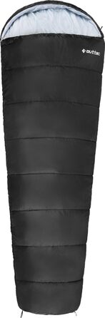 Спальний мішок мумії, ультралегкий, компактний, чорний. Підходить для дітей та дорослих, для активного відпочинку та кемпінгу.