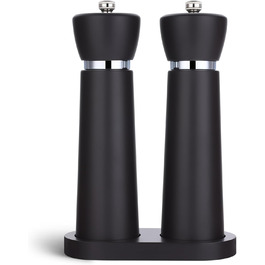 Набір з 2 шт. мельниць для солі та перцю з акціїї, ручні, з регульованим керамічним жорном, висота 21 см