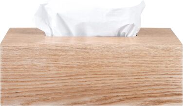 Blomus Cosmetic Tissue Box -WILO- made of wood, box for cosmetics & tissues, refillable tissue box, tissue box, oak (rectangular) (66437)