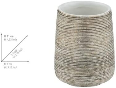 Дозатор для рідкого мила та лосьйону WENKO Fedio з кераміки, 400 мл, ручна розпис, Ø 8,5 x 17 см